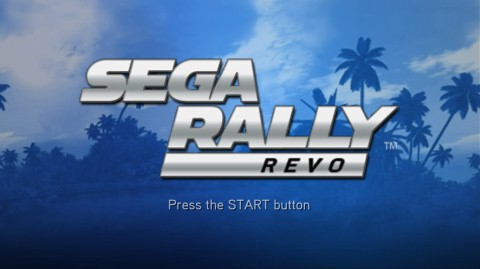 Sega Rally Revo title screen for PSP